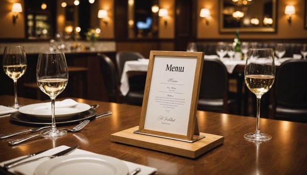 Porte-menu table restaurant : alliez style et praticité